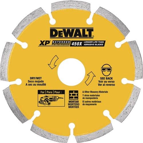 DEWALT DW4739, 6'' x .250 Diamond Tuck Point Blade