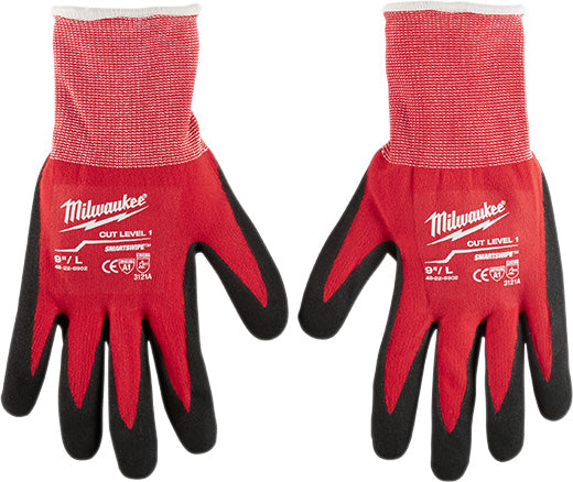 Milwaukee 48-22-8902, Cut Level 1 Dipped Gloves - Large