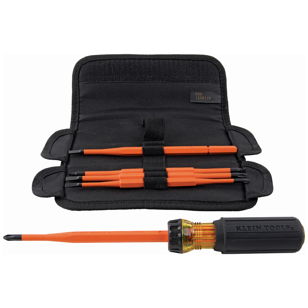 Klein Tools 32288, 8-in-1 Insulated Interchangeable Screwdriver Set