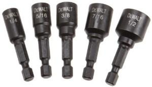 DEWALT DW2235IR, 5 PC MAG IMPACT READY NUTSETTER SET