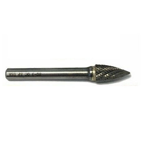 Norseman 18799, Size SG-5 Pointed Tree Shape Premium Carbide Burr Double Cut