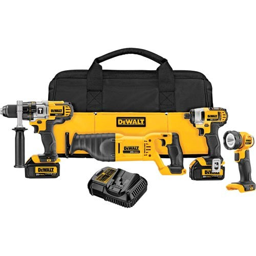 DEWALT DCK490L2, 20V MAX 4-Tool Combo Kit (3.0 Ah)