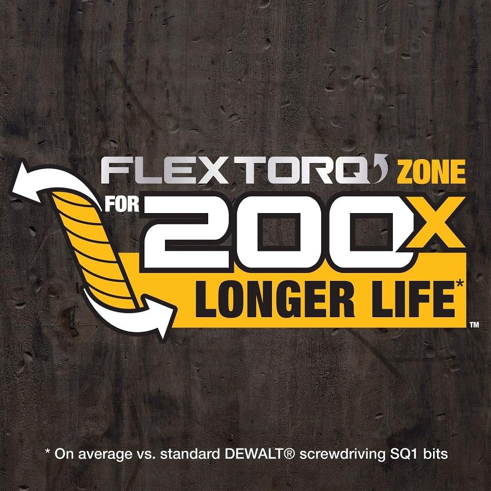 DEWALT DWAF2SQ1IR3,  2.25IN SQUARE #1 FLEXTORQ 3PK
