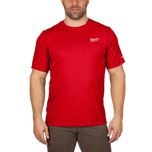 Milwaukee 414R-L, WORKSKIN LIGHT SS SHIRT - RED L