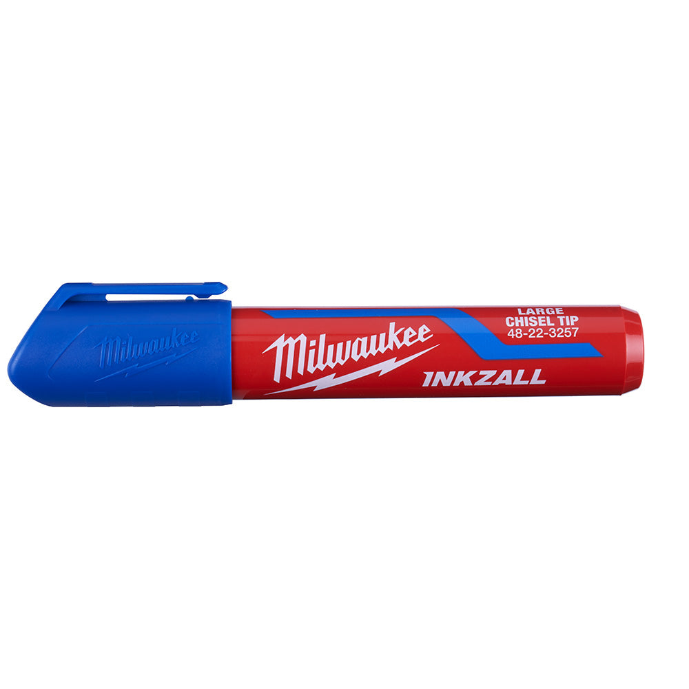 Milwaukee 48-22-3267, INKZALL Extra Large Chisel Tip Blue Marker