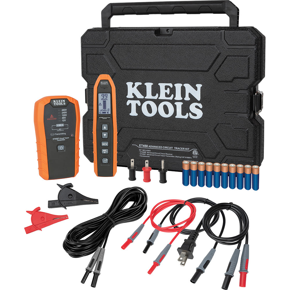 Klein Tools ET450, Advanced Electrical Circuit Breaker Finder and Wire Tracer Kit and Case