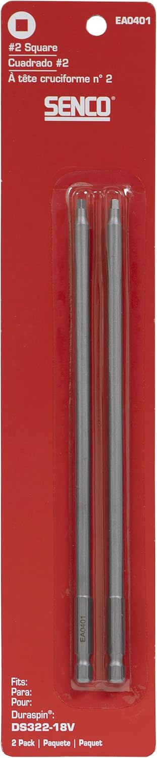 Senco EA0401, #2 Square Bits for DuraSpin Auto-Feed Screw Systems (2 Pack)