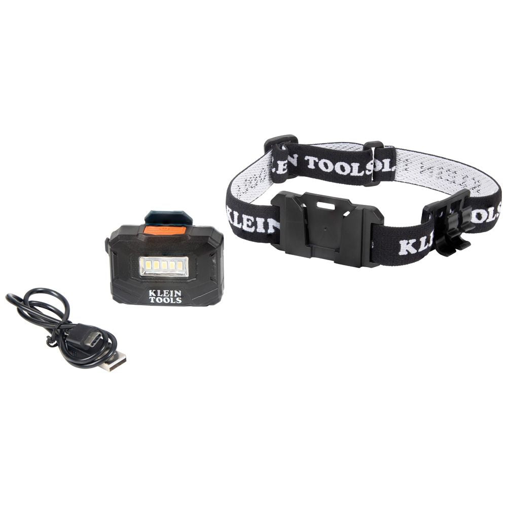 Klein Tools 56049, Rechargeable Light Array LED Headlamp with Adjustable Strap