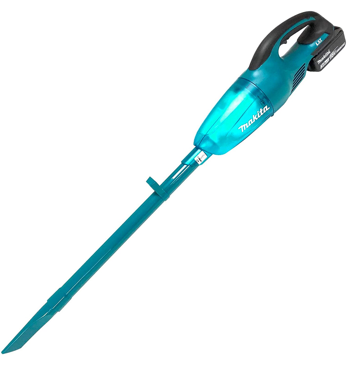 Makita DCL180SFX2, 18V LXT Cordless 650ml Vacuum Cleaner w/Cyclone Attachment, Teal (3.0Ah Kit)