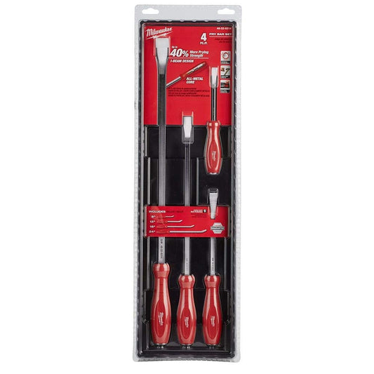 Milwaukee 48-22-9214, 4 pc Pry Bar Set