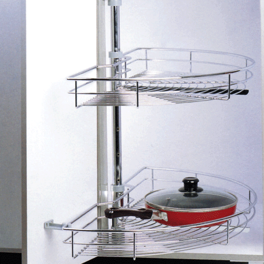 Eurofit WHR-039, Lazy Susan, half round w/ pole