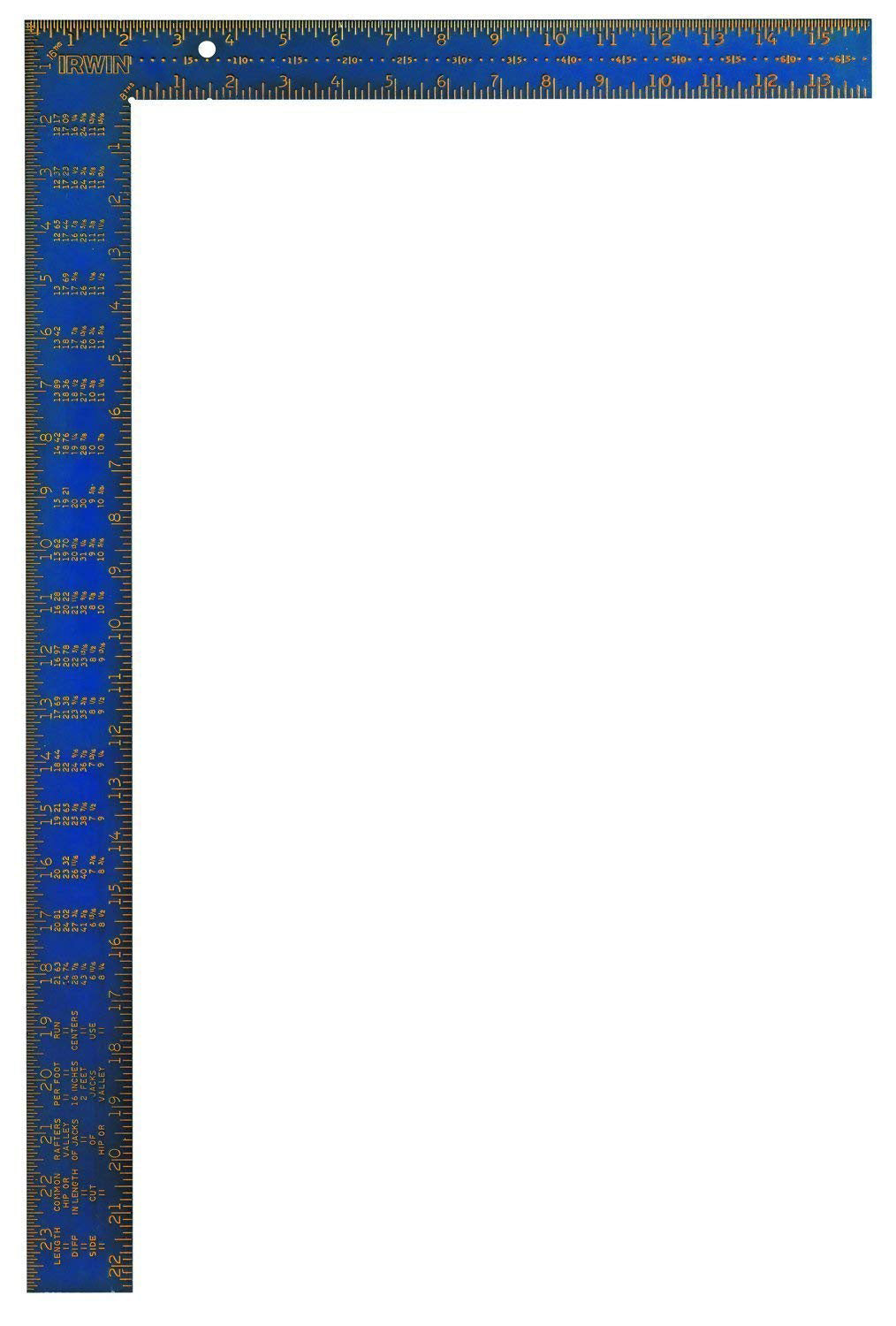 Irwin 1794447, Hi-Contrast Aluminum Framing Square, 16" x 24"