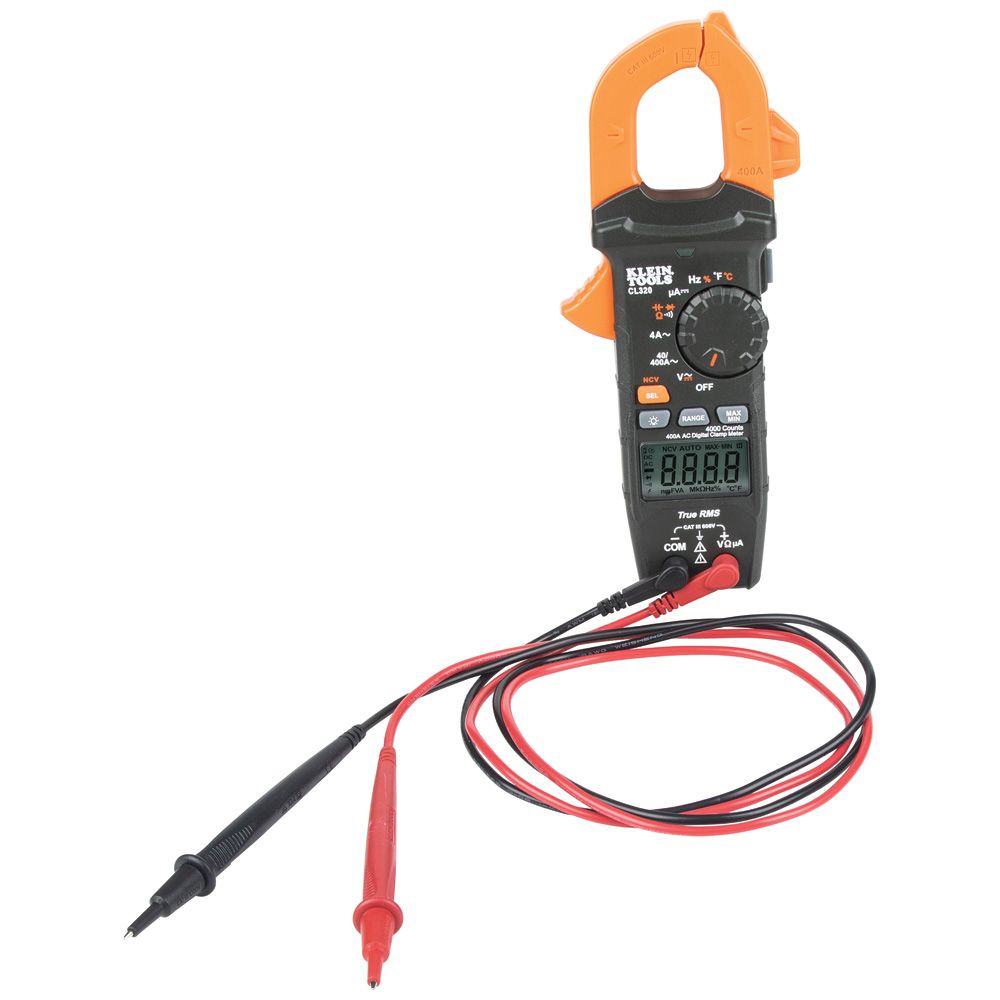 Klein Tools CL320, HVAC Digital Clamp Meter, AC Auto-Ranging 400 Amp