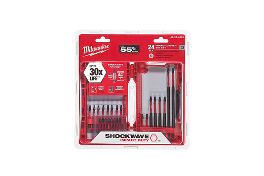 Milwaukee 48-32-4019, Shockwave Impact Bit Set (24 pcs)