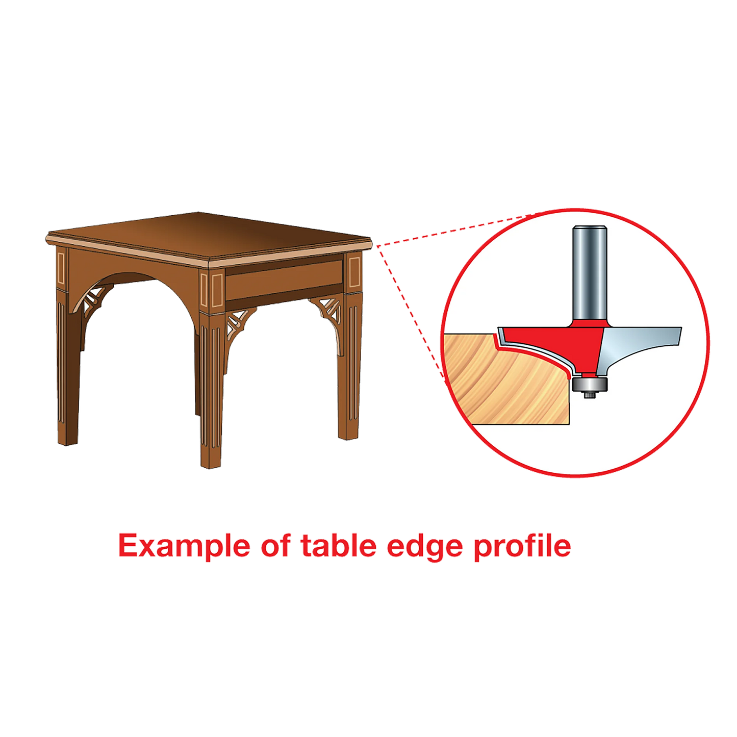 Freud 99-027, 2-19/32" Table Edge & Handrail Router Bit (1/2" Shank)