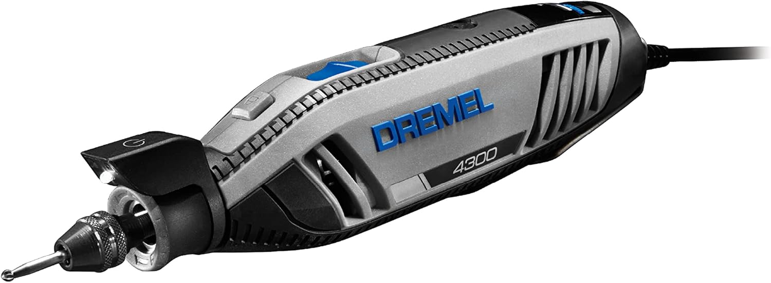 DREMEL 4300-5/40, High Performance Rotary Tool Kit with LED Light (5 Attachments, 40 Accessories)