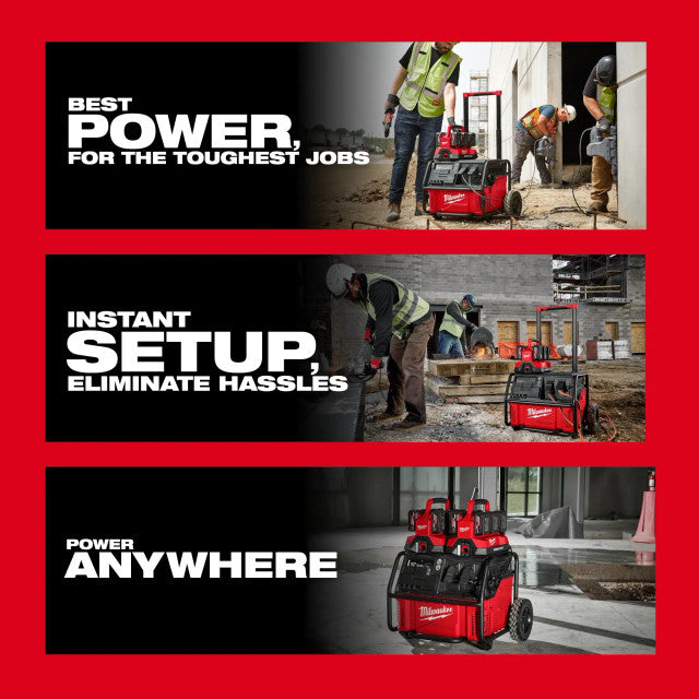 Milwaukee 3300R, ROLL-ON™ 7200W/3600W 2.5kWh Power Supply
