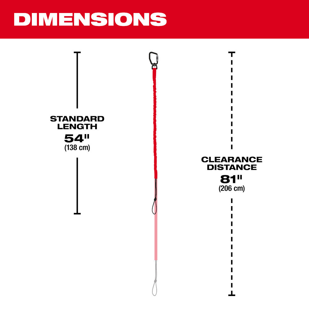 Milwaukee 48-22-8811, 54" Extended Locking Tool Lanyard