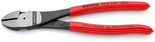 Knipex 74 21 200 SBA, High Leverage Angled Diagonal Cutters