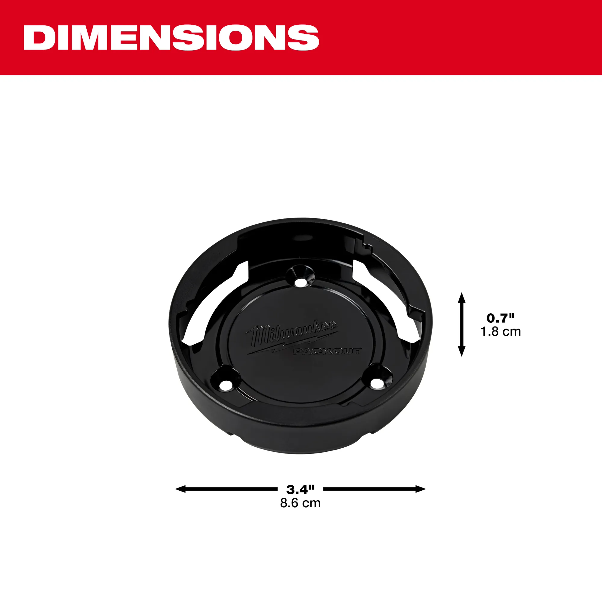 Milwaukee 48-22-8399X, PACKOUT™ Twist to Lock Mount