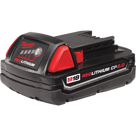 Milwaukee 48-11-1820, M18 REDLITHIUM Compact Battery (2.0 Ah)