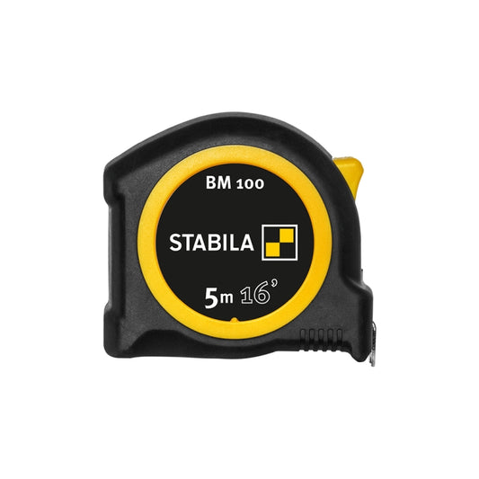 Stabila 30816, BM100 Pocket Tape 5m, 16ft Cm+inch