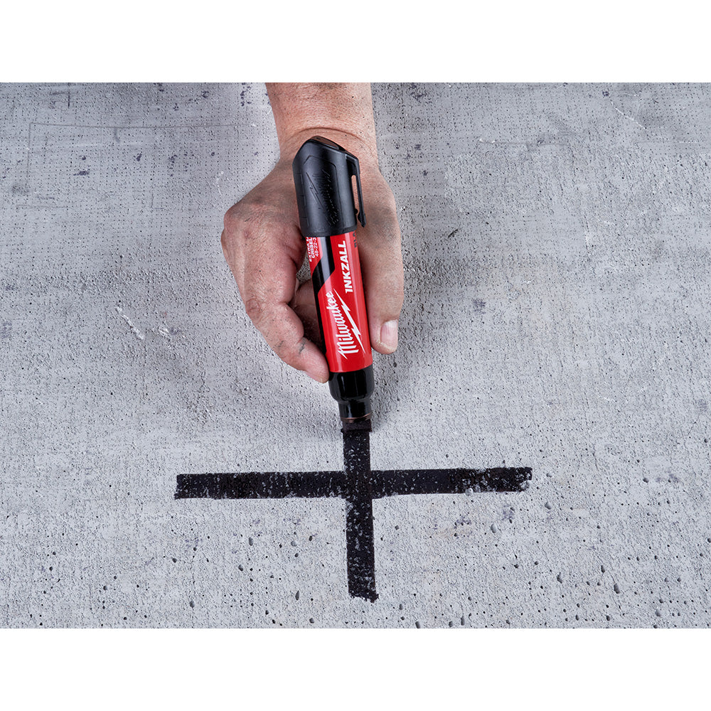 Milwaukee 48-22-3260, INKZALL Extra Large Chisel Tip Black Marker