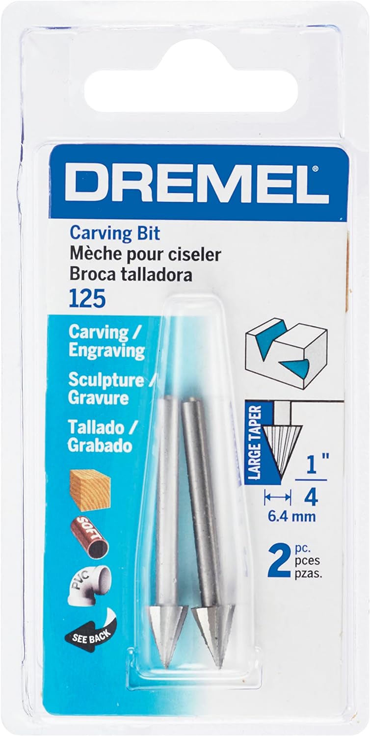 DREMEL 125, 1/4" High Speed Cutter, 1/8" shank (2 pack)