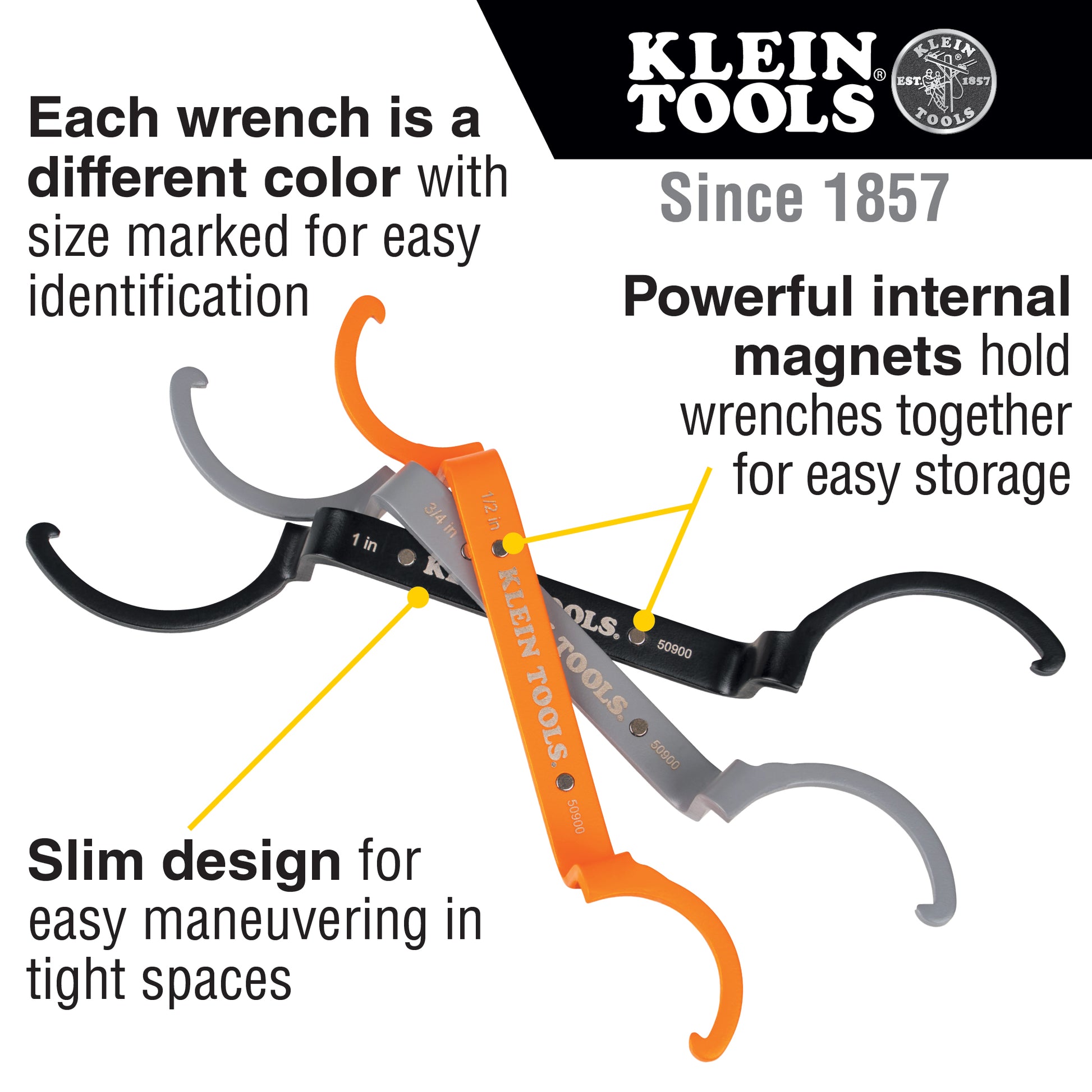 Klein Tools 50900R, Locknut Wrench Set