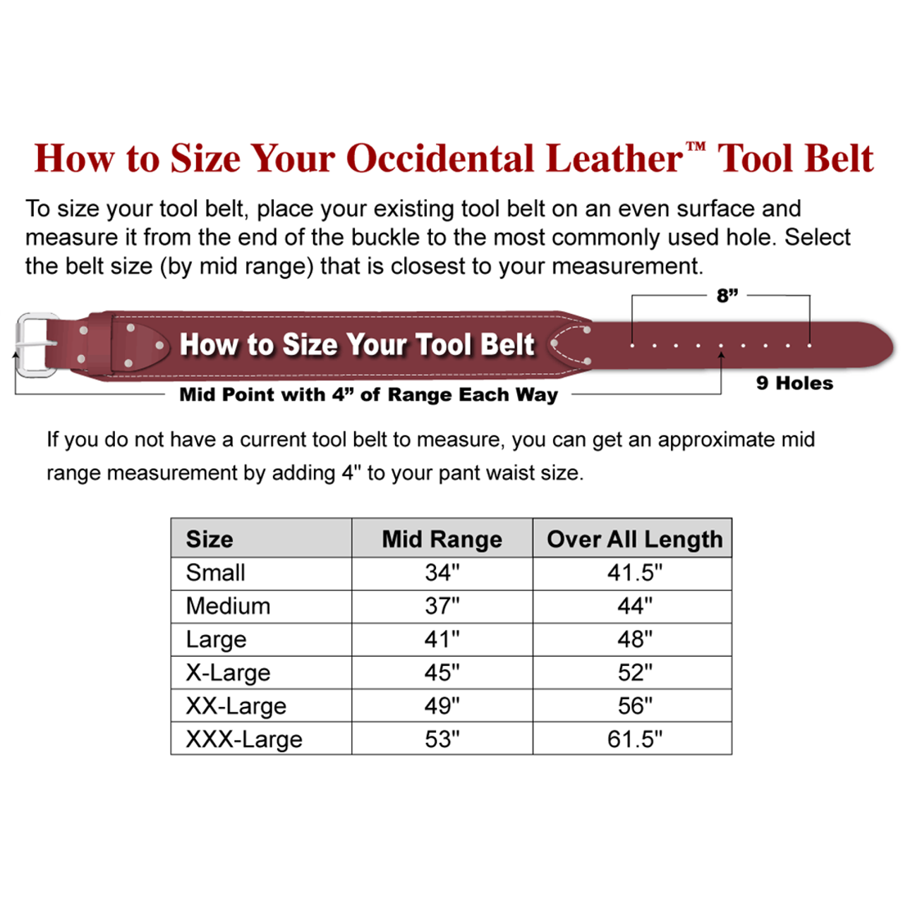 Occidental Leather 8585 LG, Heritage FatLip™ Tool Bag Set