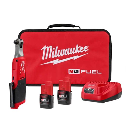 Milwaukee 2567-22, M12 FUEL Brushless 3/8" High Speed Ratchet Kit