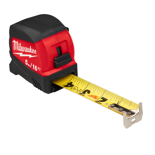 Milwaukee 48-22-0417, 5M/16FT COMPACT WIDE BLADE TAPE MEASURE