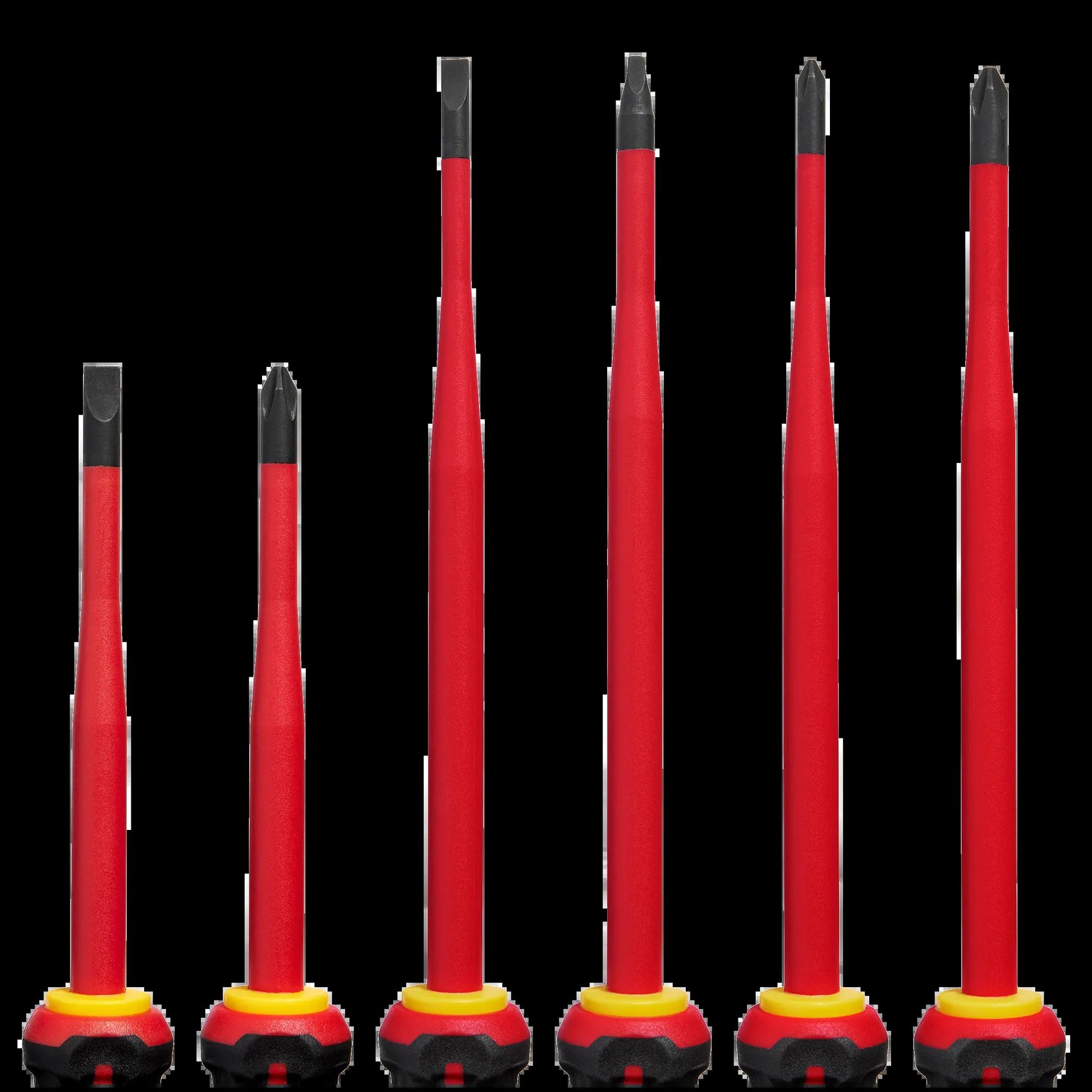 Milwaukee 48-22-2206, 6pc 1000V Insulated Slim Tip Screwdriver Set