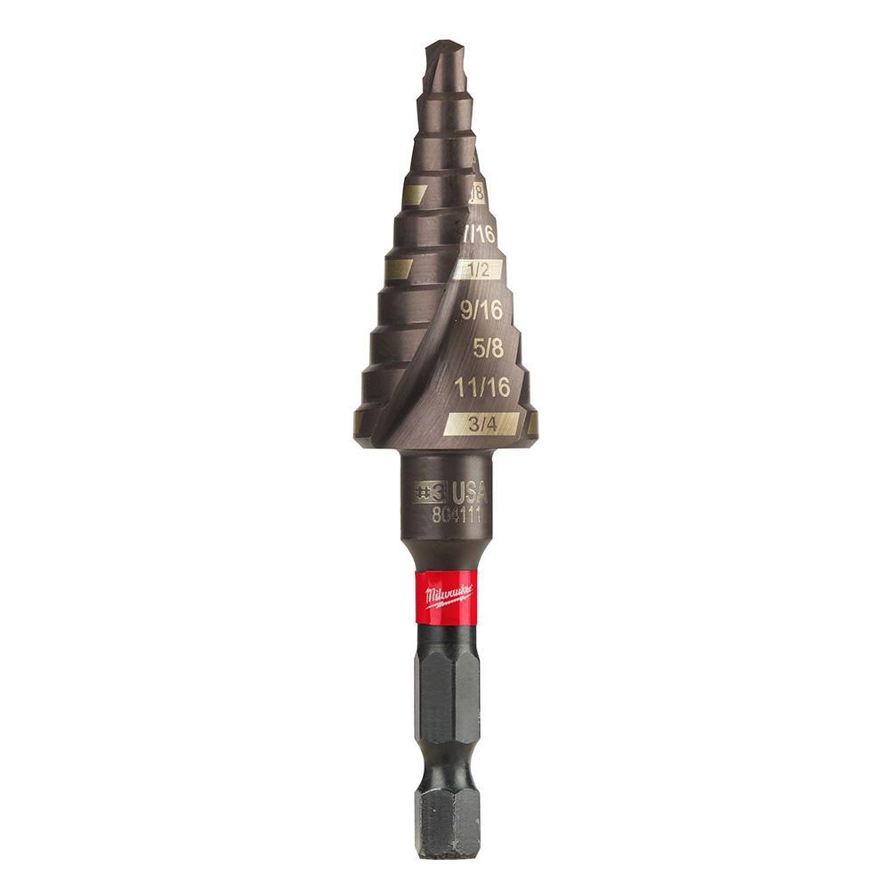 Milwaukee 48-89-9243, SHOCKWAVE Impact Duty Step Drill Bit #3 3/16 - 3/4"