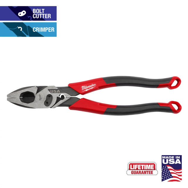 Milwaukee MT550C, 9" Linesman Comfort Grip Pliers W/ Crimper Bolt Cutter - USA