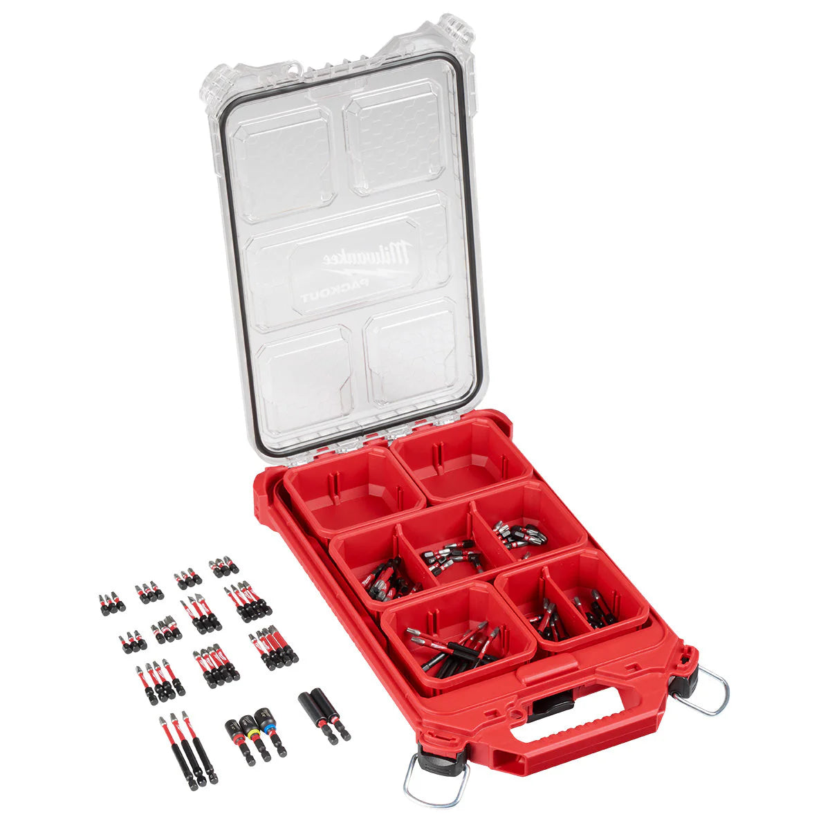 Milwaukee 48-32-5156, SHOCKWAVE Impact Duty Driver Bit PACKOUT Set (100-Piece)