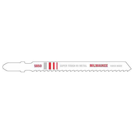 Milwaukee 48-42-5850, 4" 8 TPI Bi-Metal Jig Saw Blade (5/pkg)