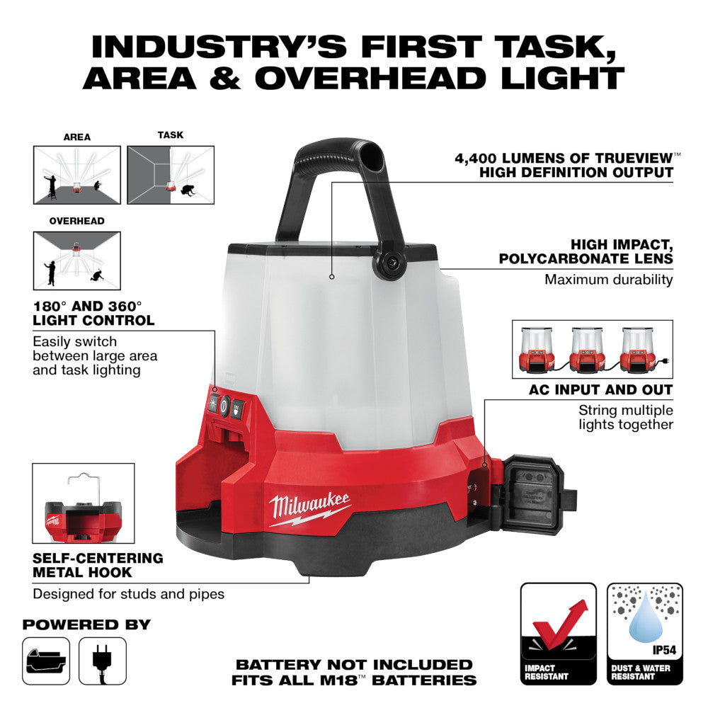 Milwaukee 2145-20, M18 Radius LED Compact Site Light (Tool Only)