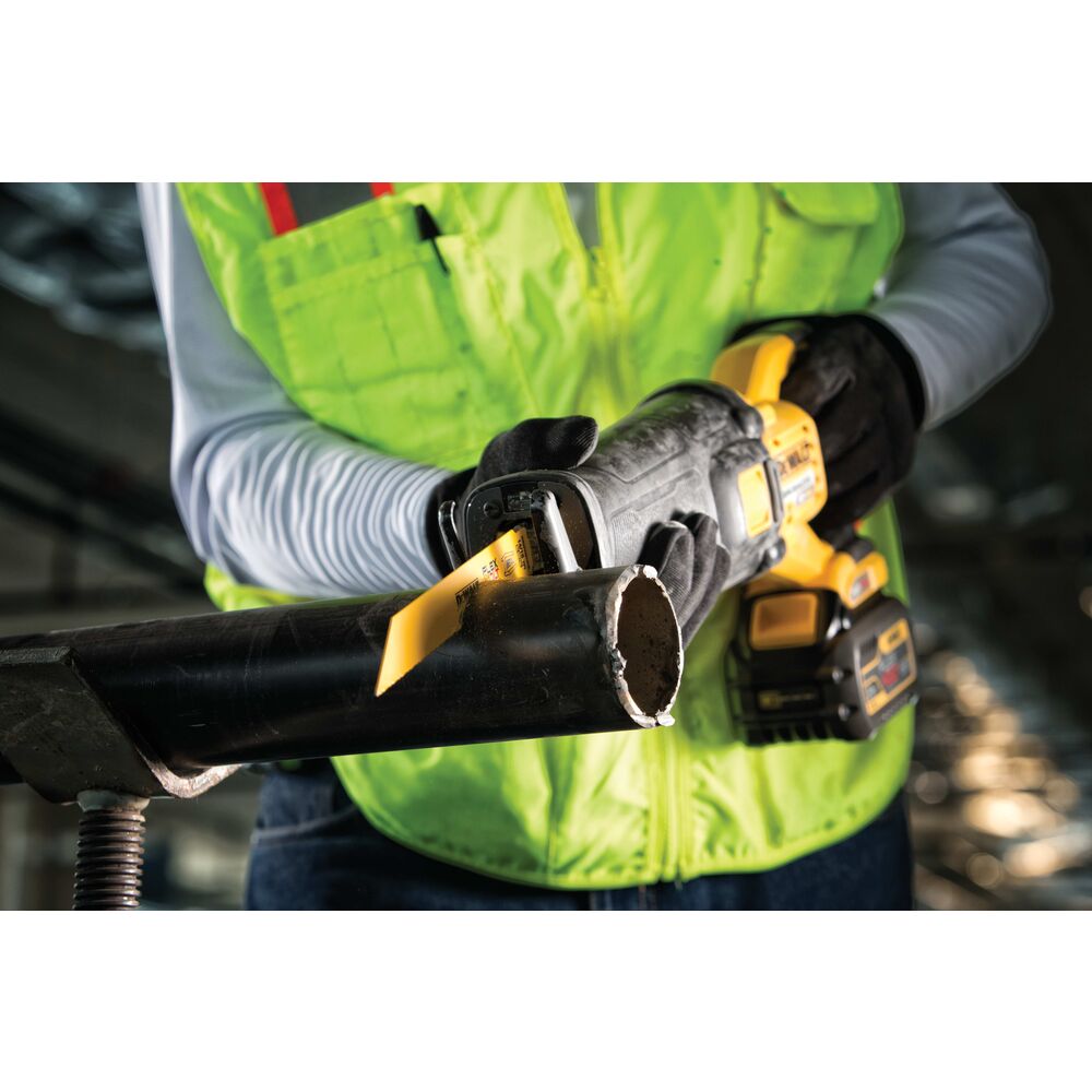 DEWALT DW4803B, 9'' 6 TPI Taper Back Bi-Metal Reciprocating Blade for General Purpose Wood Cutting (sold/ea)