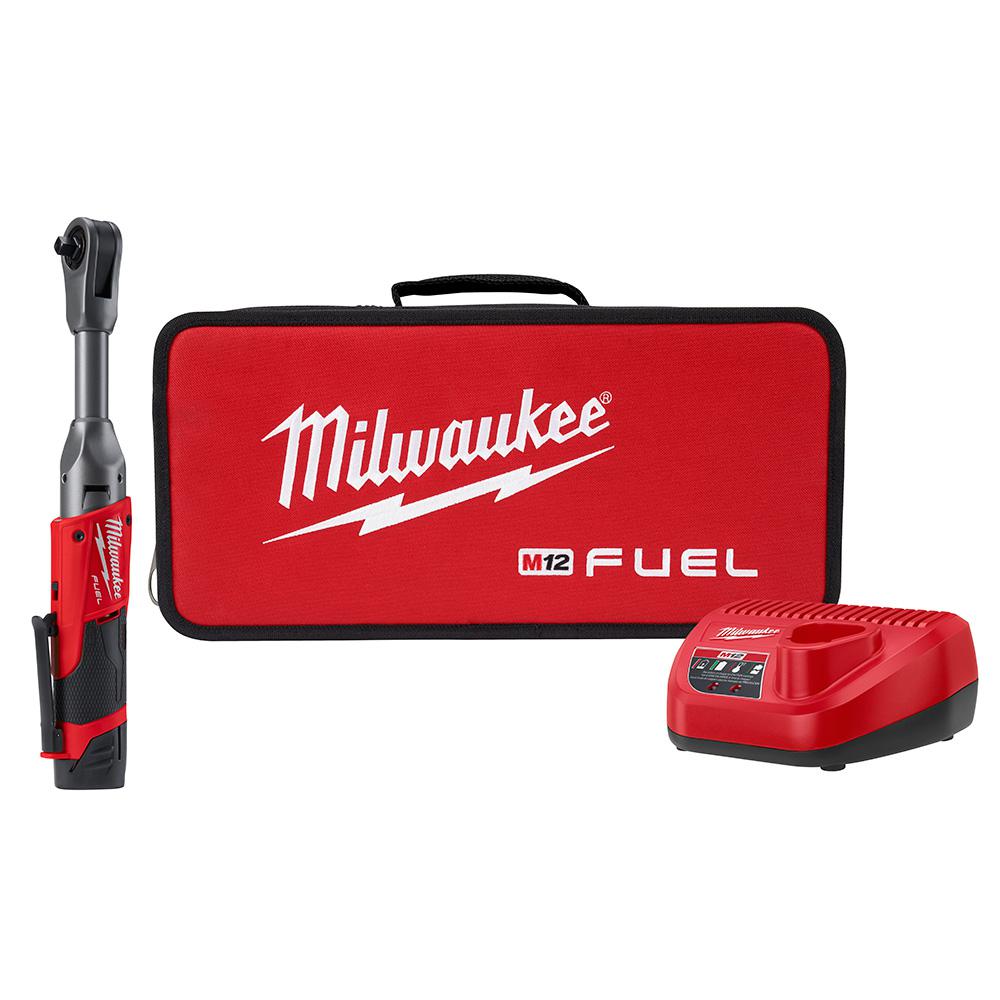 Milwaukee 2560-21, M12 FUEL 3/8" Extended Reach Ratchet Kit