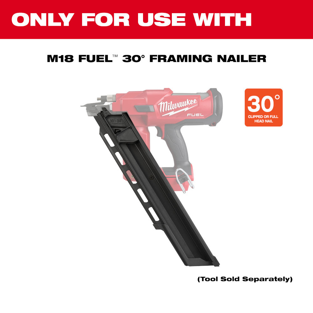 Milwaukee 48-08-2745, 30 Degree Framing Nailer Extended Capacity Magazine