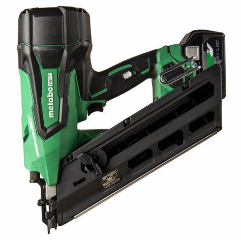 Metabo HPT NR3690DCM, 36V Li-Ion Brushless 3-1/2" Paper Strip Framing Nailer Kit (2.5 Ah)