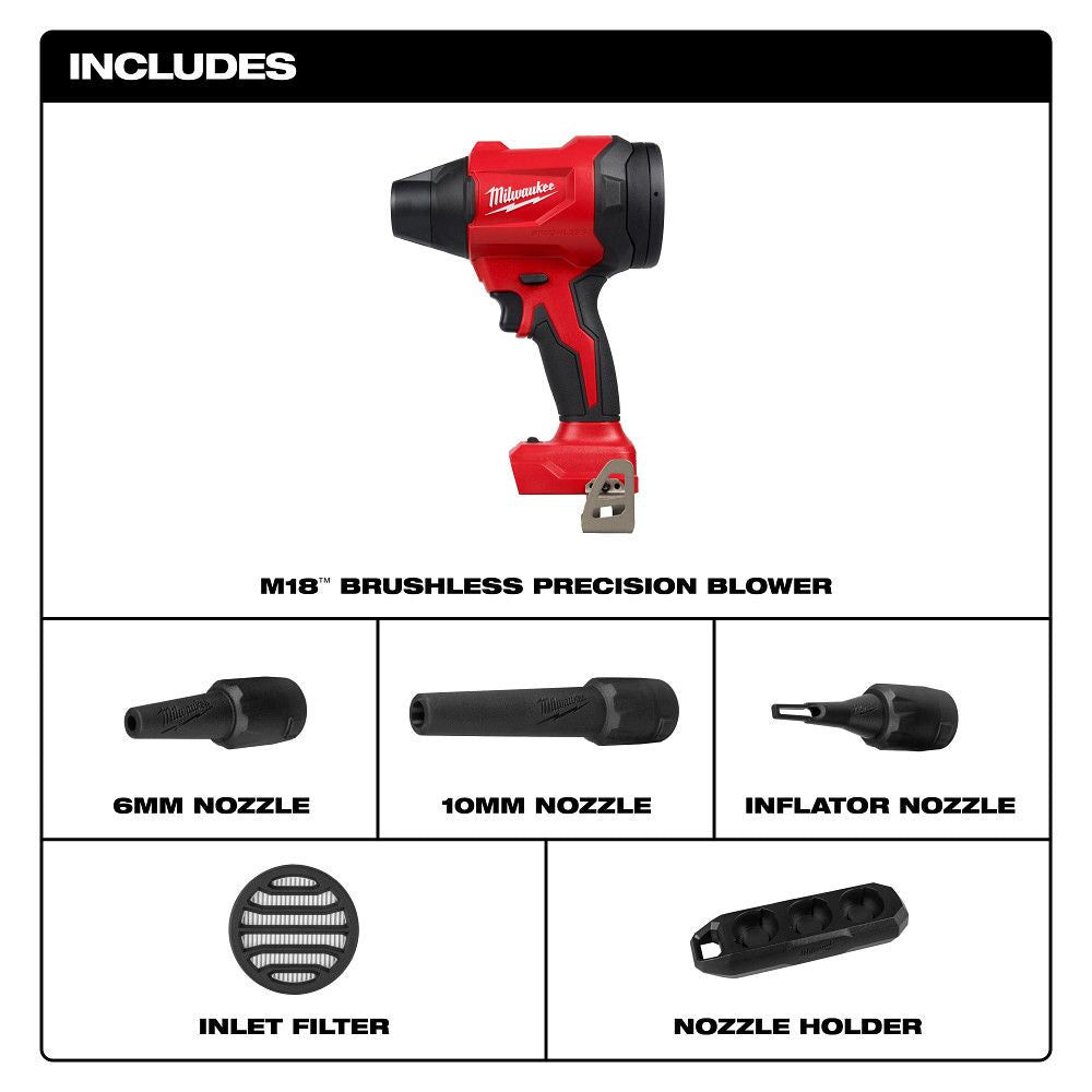 Milwaukee 0887-20, M18™ Brushless Precision Blower