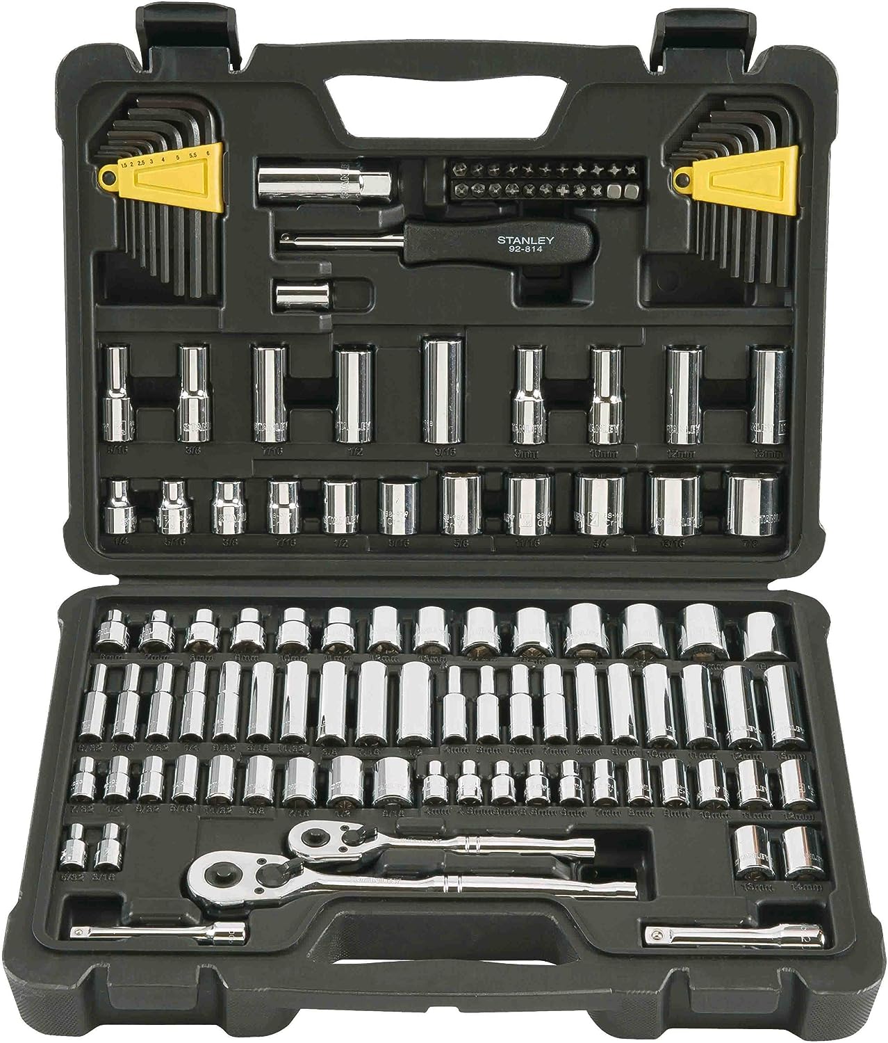 Stanley STMT71652,  1/4 in & 3/8 in Drive Mechanic Tool Set (123 pc)