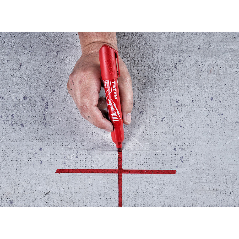 Milwaukee 48-22-3256, INKZALL Large Chisel Tip Red Marker