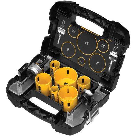 DEWALT D180002, 9 pc Electrician's Hole Saw Kit