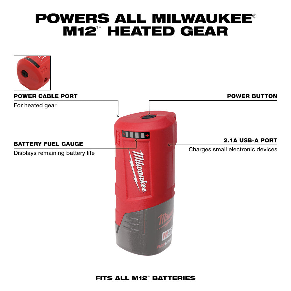 Milwaukee 49-24-2310, M12 Power Source Battery Adapter