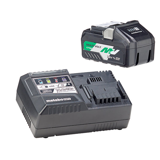 Metabo HPT UC18YSL3B1M, Starter Kit (Battery and Charger Set)- 36 V