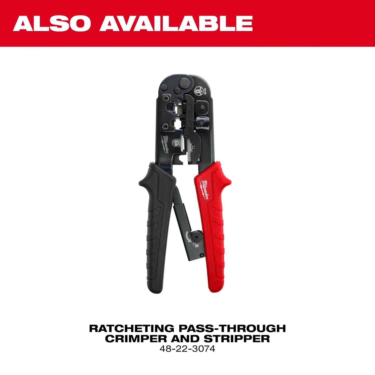 Milwaukee 48-22-3076, Ratcheting Modular Crimper & Stripper