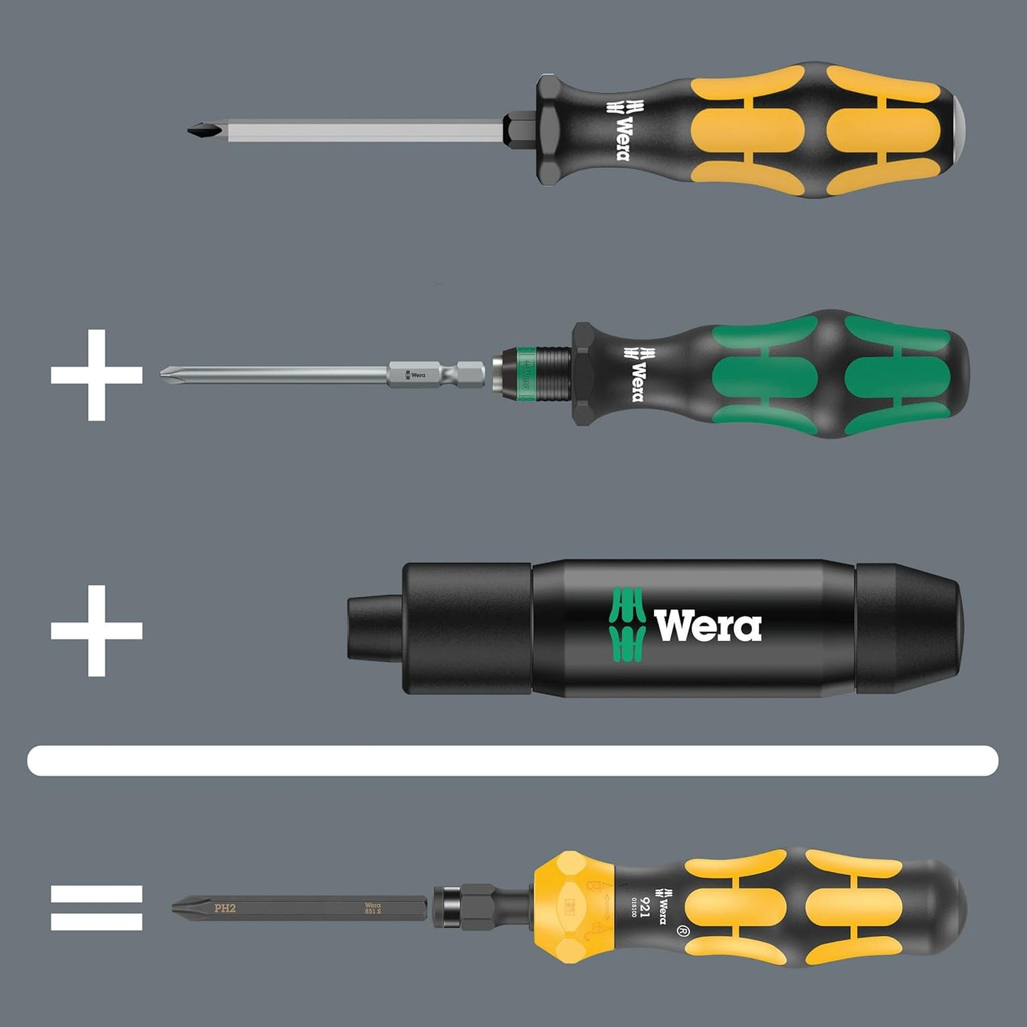 Wera 05018111001, KRAFTFORM KOMPAKT 900 IMPERIAL SET 1, 19 PIECES